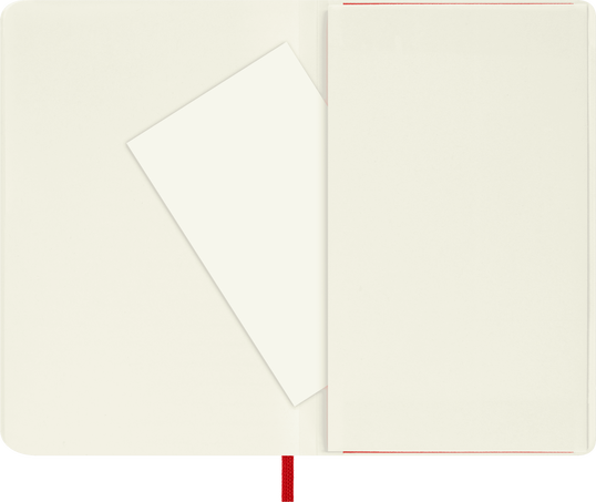 Classic Pocket Red Soft Cover Ruled Notebook