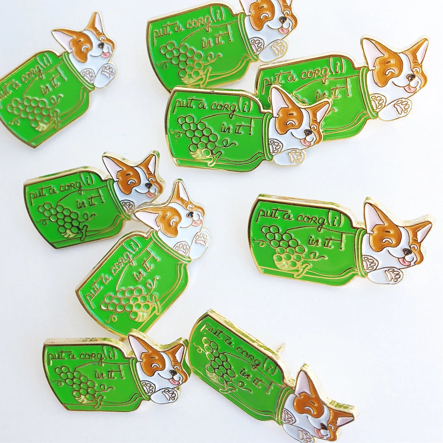 @5 Put A Corgi In It Enamel Lapel Pin