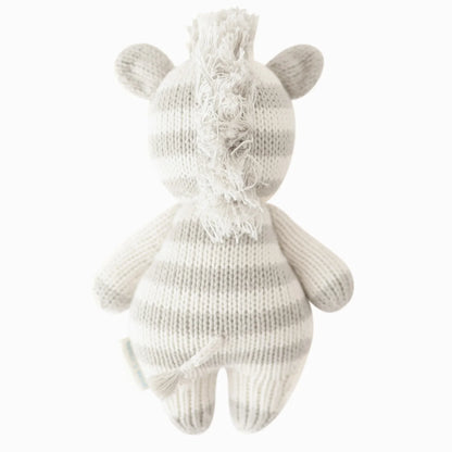 Baby Zebra Hand-Knit Doll