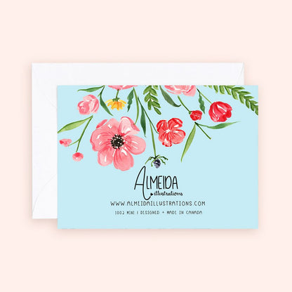 Poppies Flower Enclosure Card