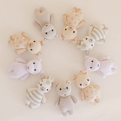 Baby Zebra Hand-Knit Doll