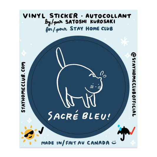 Sacré Bleu Vinyl Sticker