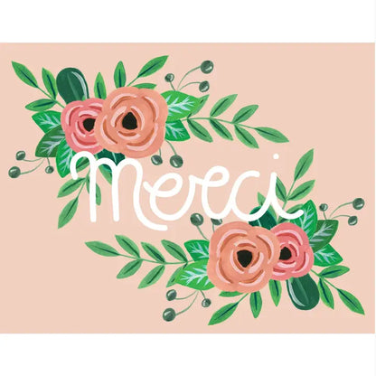 Merci Flowers Card