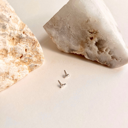 Double Marquis Stone Stud Earrings