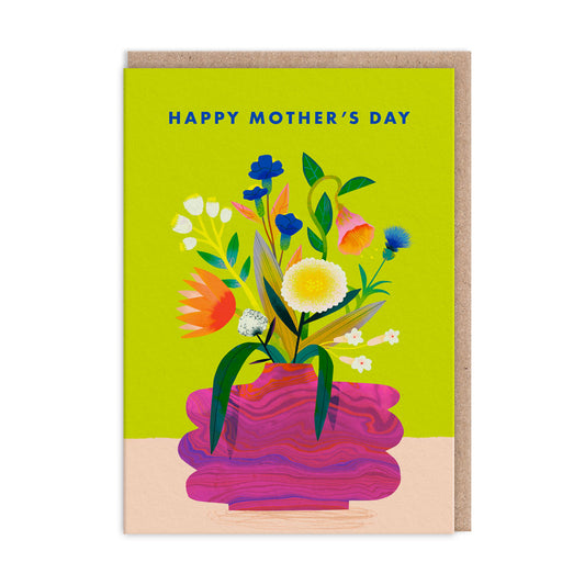 Happy Mother's Day Vase Greeting Card