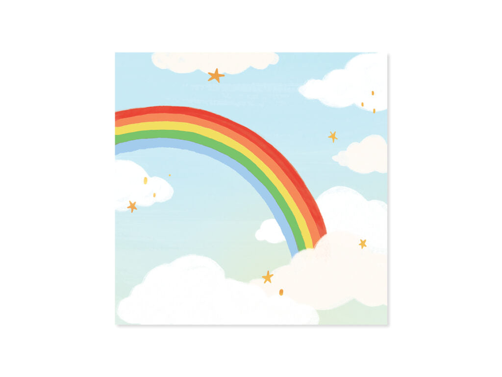 Pop Up Rainbow Sky Card