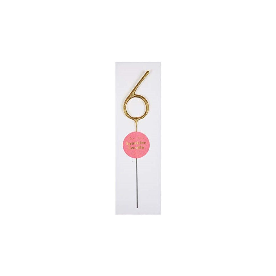 Gold Sparkler Number 6