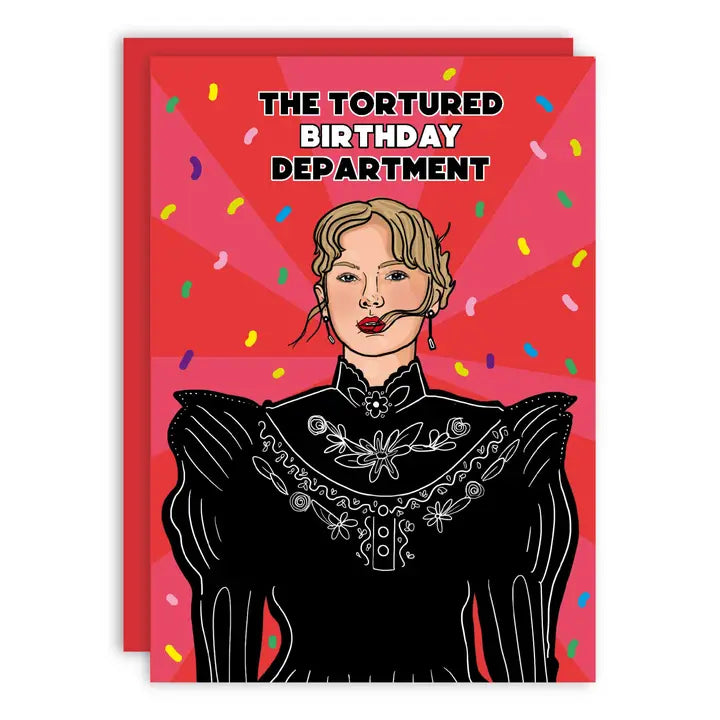 Tortured Birthday Department Birthday Greeting Card
