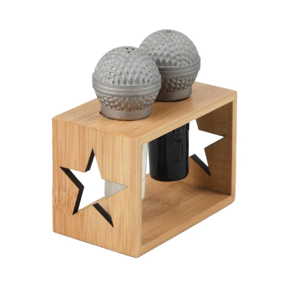 Microphone Salt & Pepper Shaker