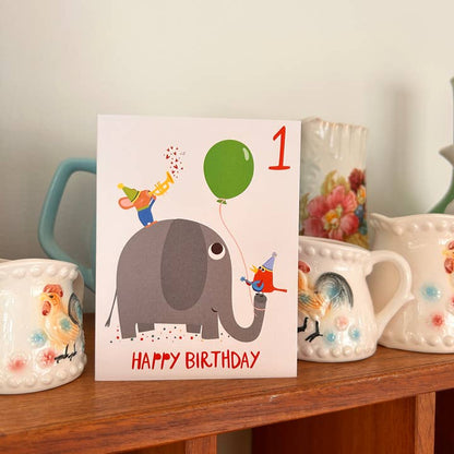 Happy Birthday One Year Old Card