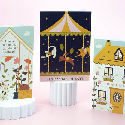 Blooming Wonderful Greenhouse Birthday Card for Gardeners