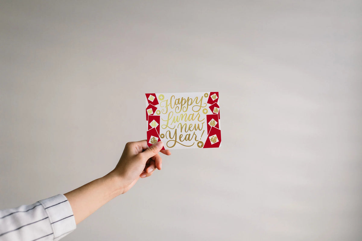 New Year Red Pockets Card