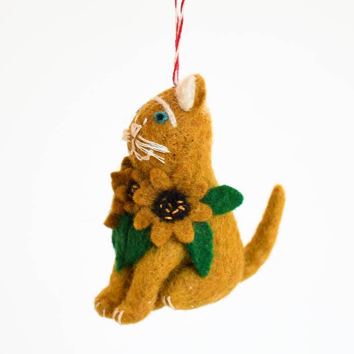 F92 - Vincat Van Gogh Cat Felt Decoration
