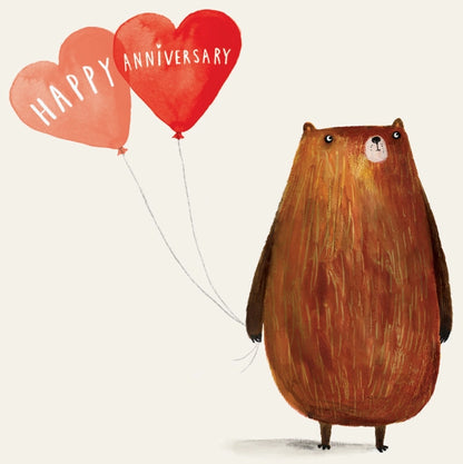 Love Bear Anniversary Greeting Card