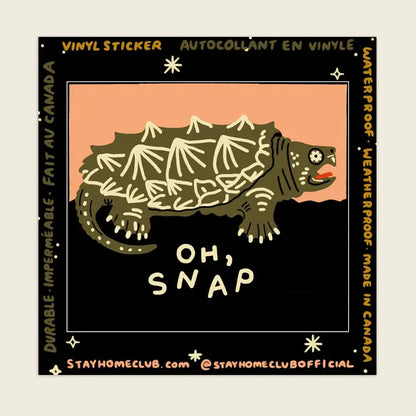S104 Oh Snap Vinyl Sticker