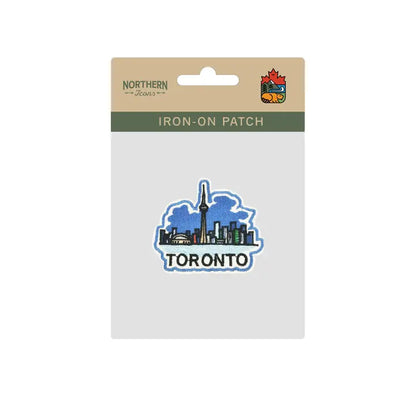 #10 Toronto Skyline CN Tower Embroidered Patch Blue