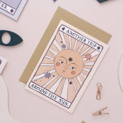 Tarot Sun Birthday Card