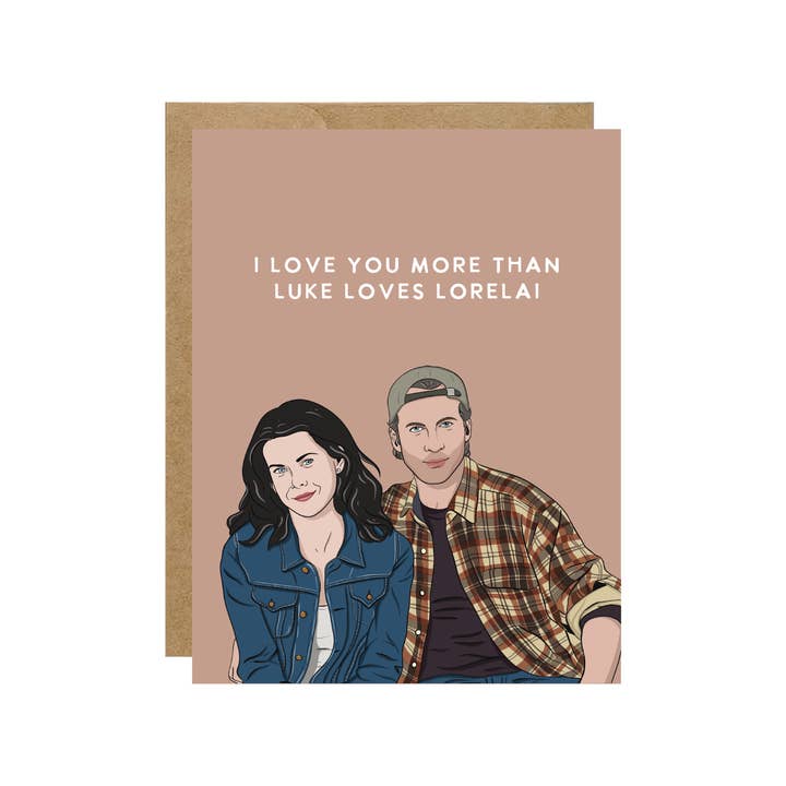 Luke Loves Lorelai Y2K Cozy Fall Pop Culture Card