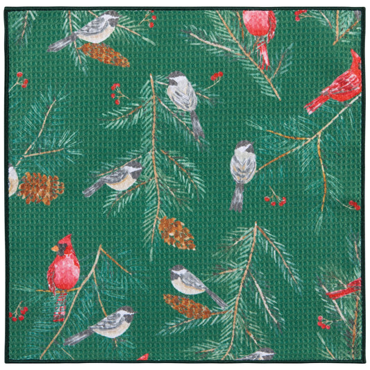 Birds & Boughs Recycled Microfibre Dishcloth Set of 2