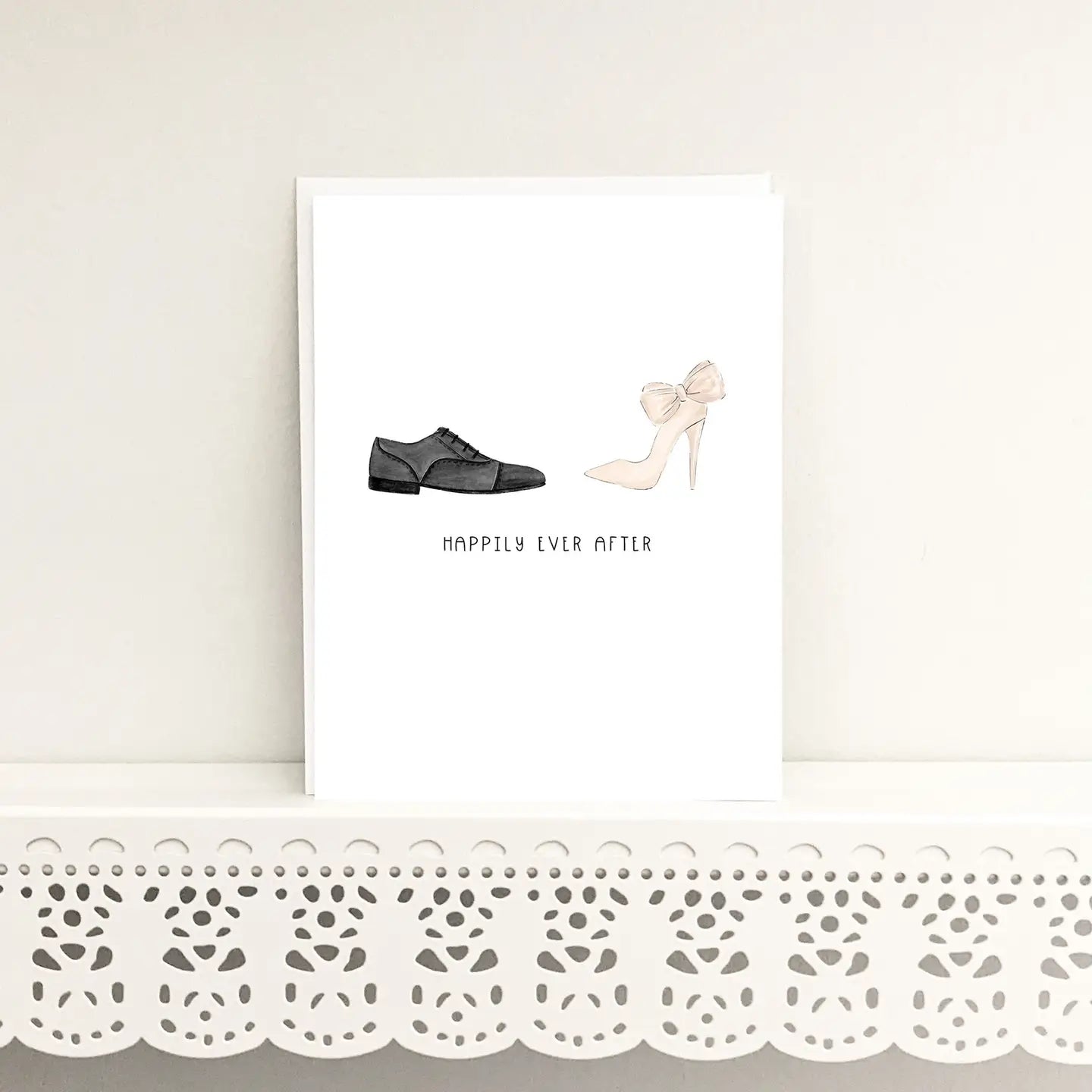 Happily Ever After Mr + Mrs Greeting Card