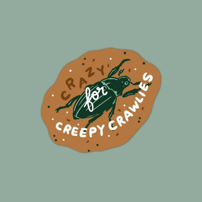 S21 Crazy for Creepy Crawlies Waterproof Vinyl Sticker