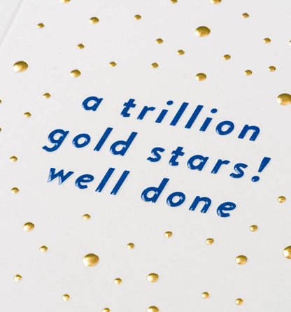 Mini A Trillion Gold Stars Card