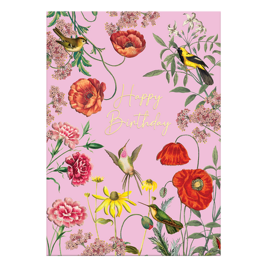 Birthday Birds Greeting Card