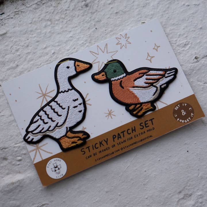 #21 Fowl Embroidered Sticker Patches