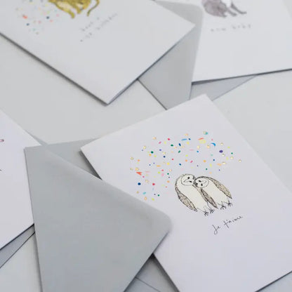 Party Squad Card With Gold Foil Confetti Birthday Card