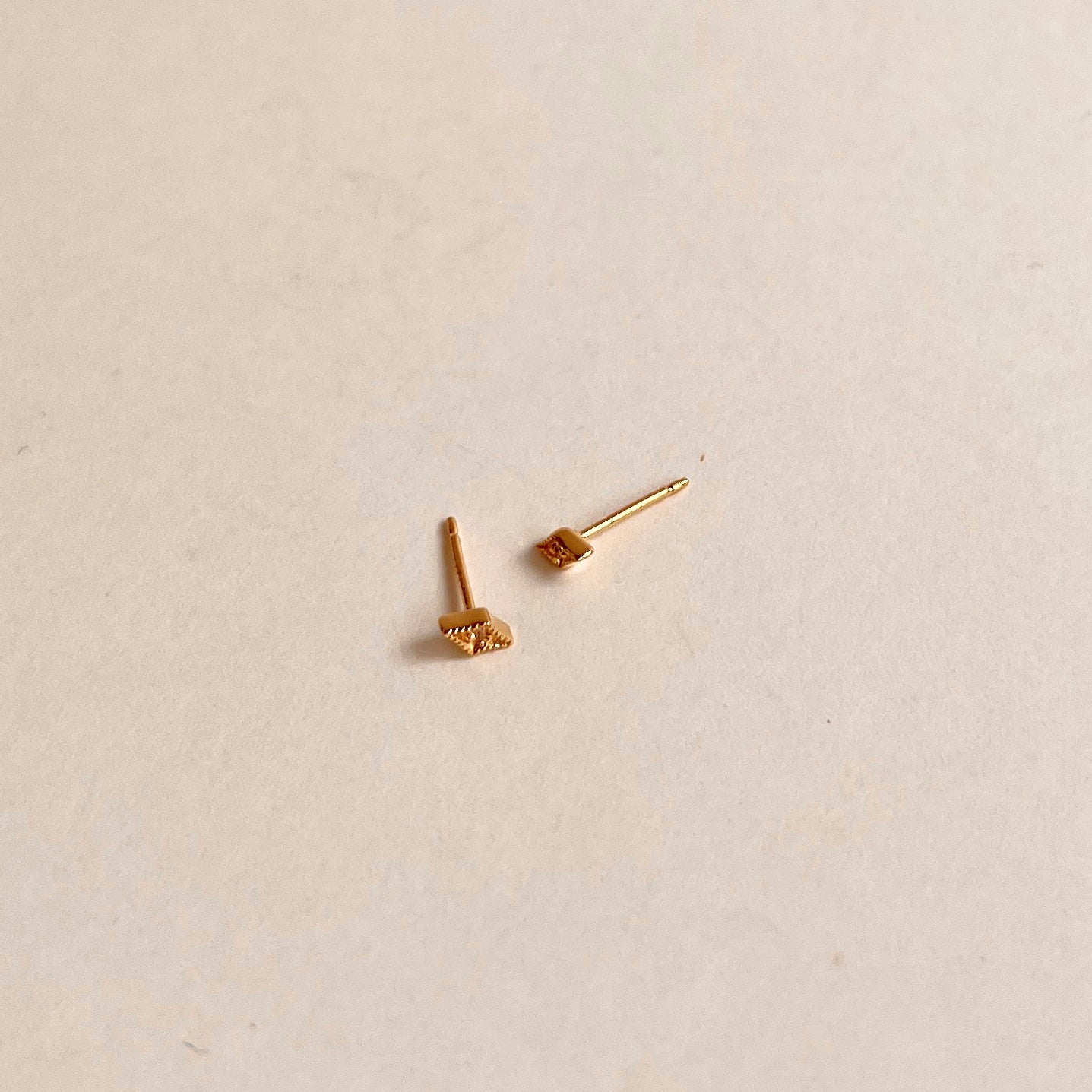 Vintage Tapered Diamond Shape CZ Studs