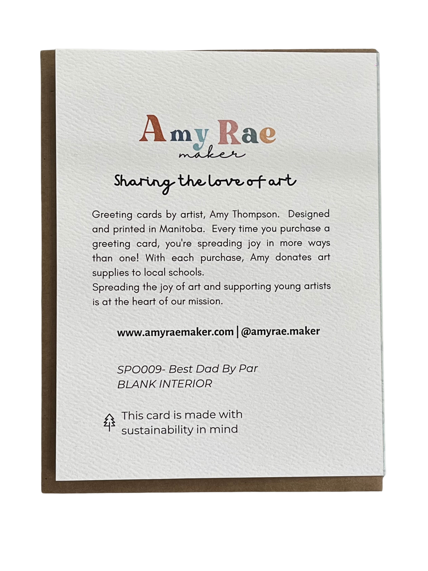 Best Dad By Par Golf Father's Day Greeting Card