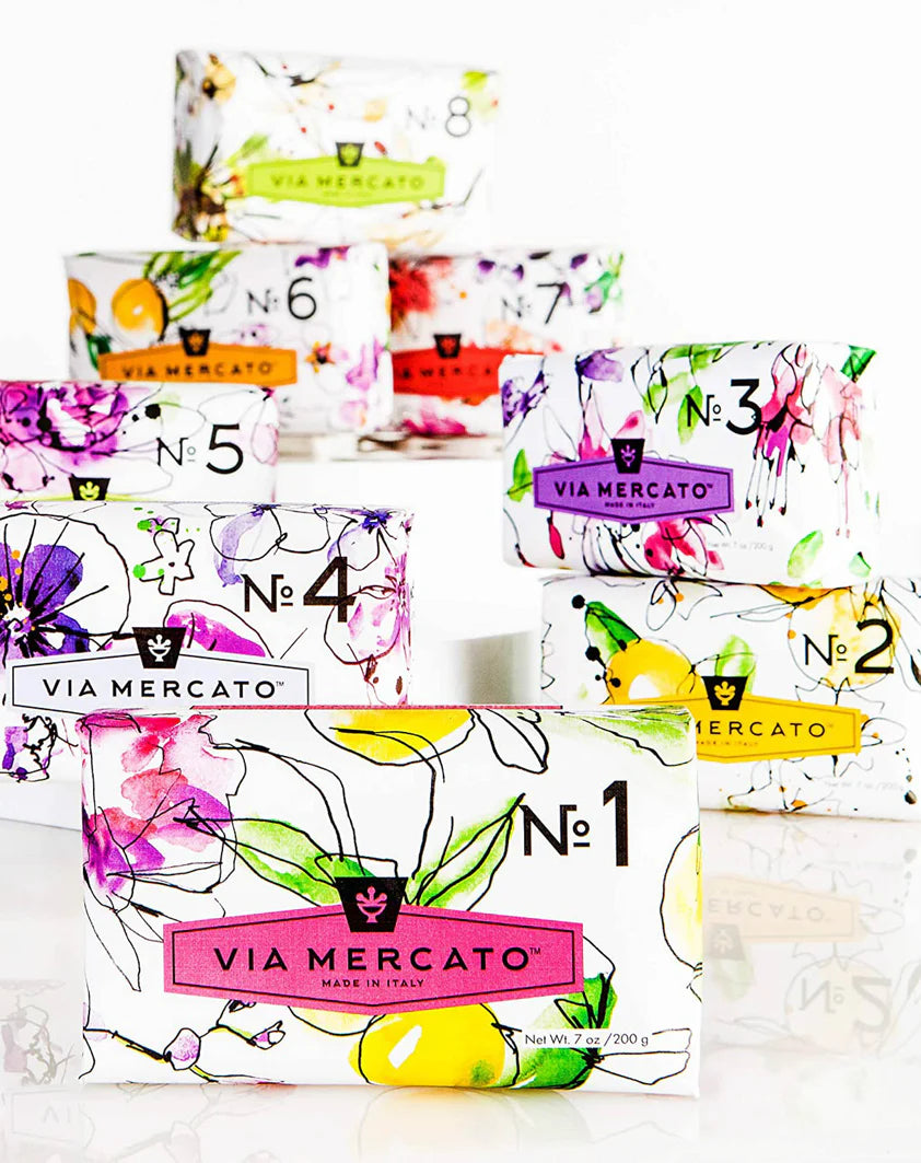 Via Mercato No.3 Soap - Pepe Rosa Lavender + Vanilla Bean