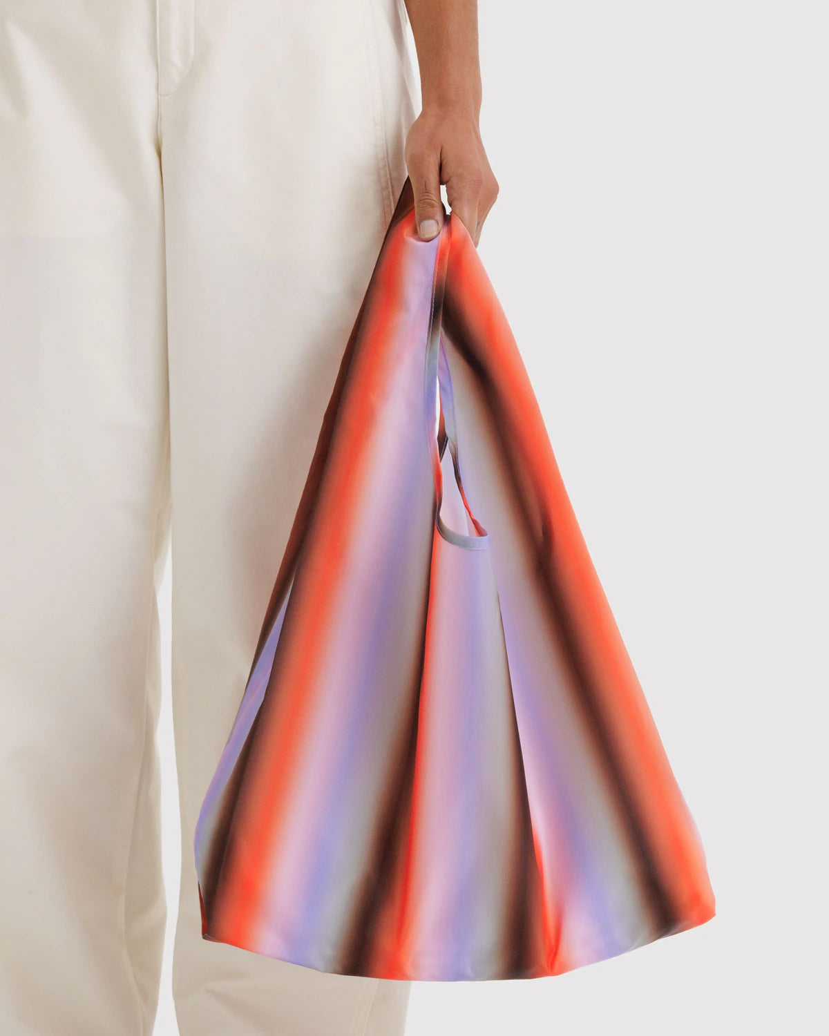 Standard Baggu - Gradient Stripe Poppy + Lilac