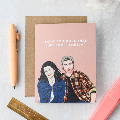 Luke Loves Lorelai Y2K Cozy Fall Pop Culture Card