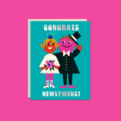 Congrats Newlyweds! Foil Wedding Card