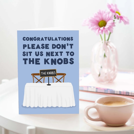 The Knobs Wedding Card
