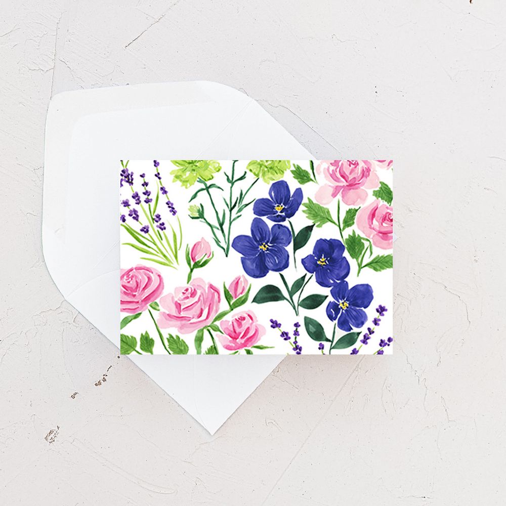 Pansies & Roses Enclosure Card