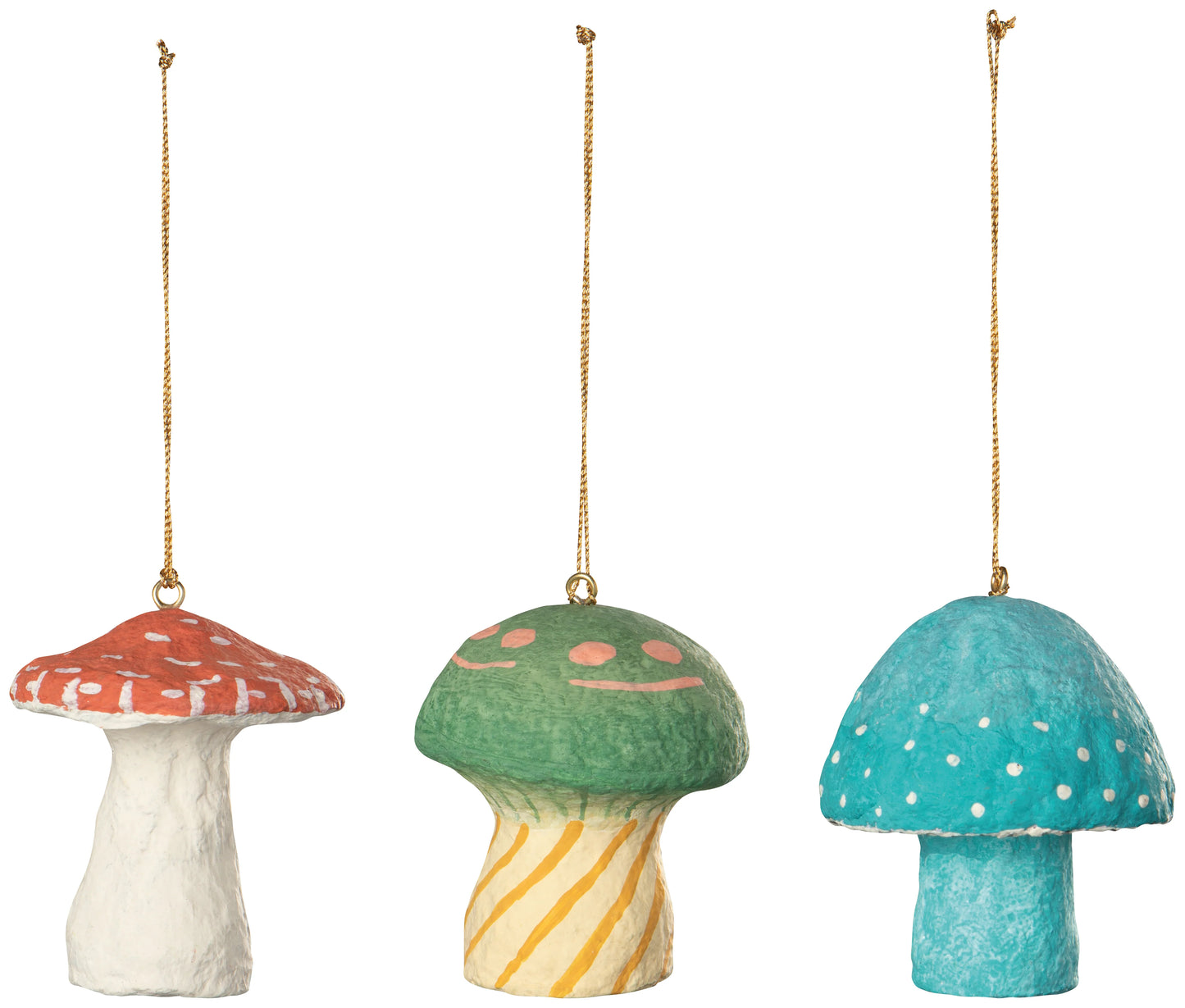 Mushroom Gems Mache Ornament