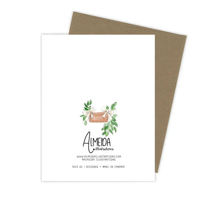 Floral Ring Engagement Card
