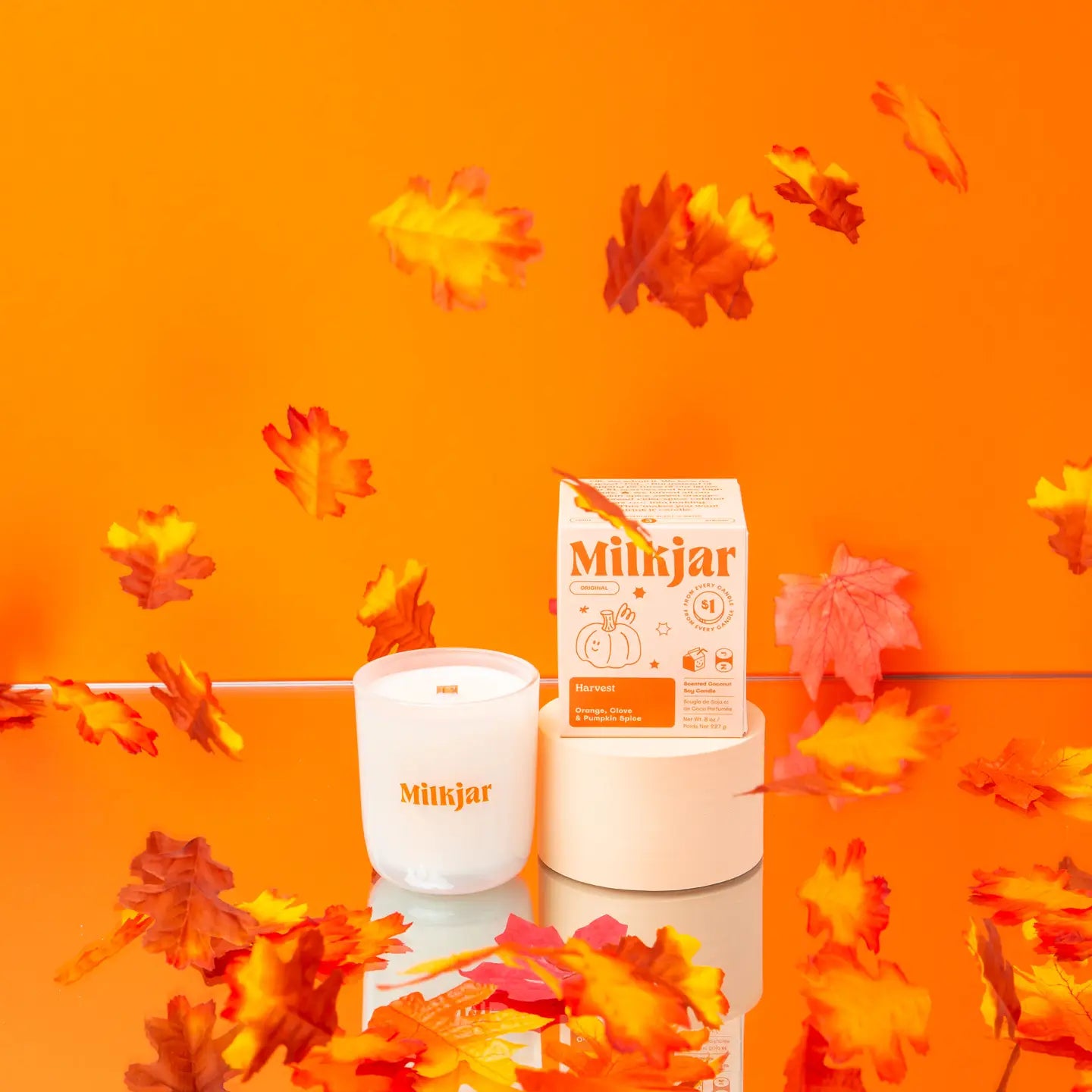 Harvest Orange Clove & Pumpking Spice Soy 8oz Candle