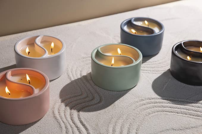 Yin & Yang Dusty Pink Cactus Flower Watermint Candle