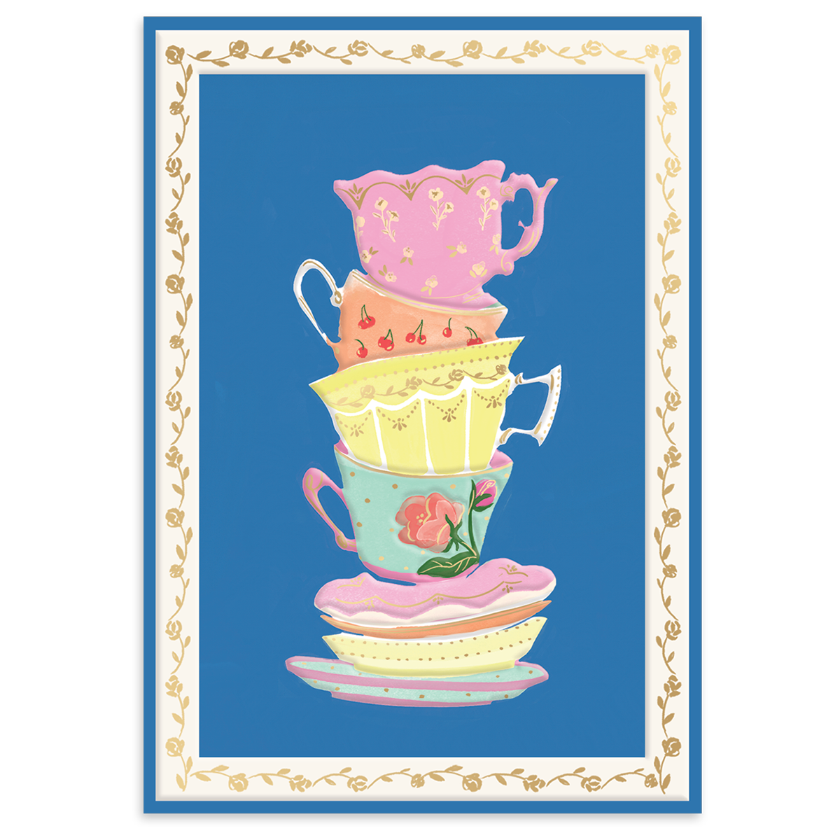 Teacups Blank Boxed Note Cards