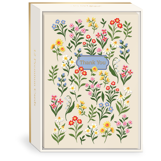 Floral Thank You Boxed Note Cards