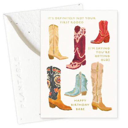 Not 1st Rodeo Sprout Mini Greeting Card