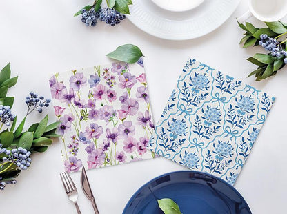 Floral Bow Napkins