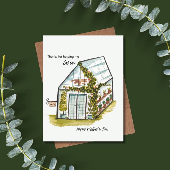 Mom's Greenhouse Mother's Day Greeting Card