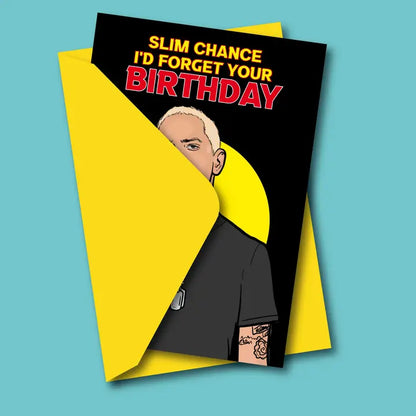 Slim Chance Rapper Happy Birthday Greeting Card