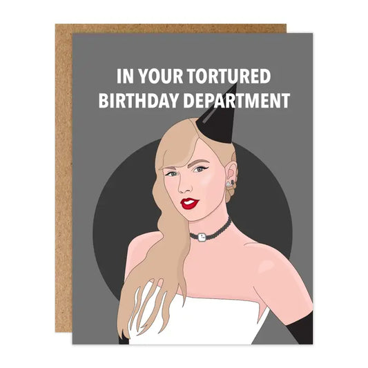 Tortured Birthday Department Card