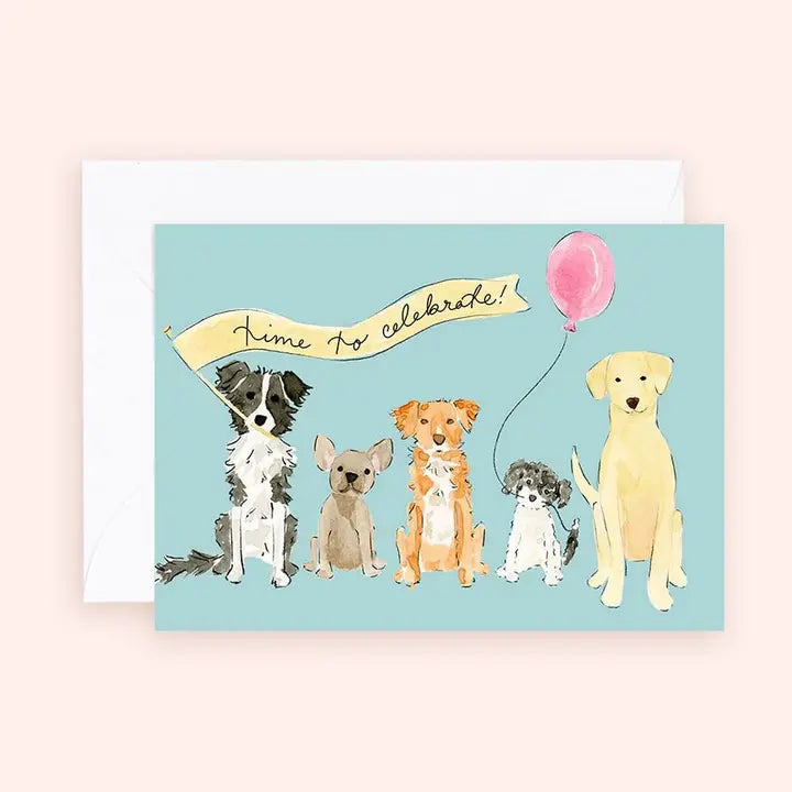 Birthday Dog Pawty Enclosure Card