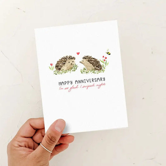Happy Anniversary Swiped Right Card